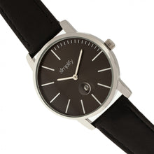 Load image into Gallery viewer, Simplify The 4700 Leather-Band Watch w/Date - Black - SIM4702
