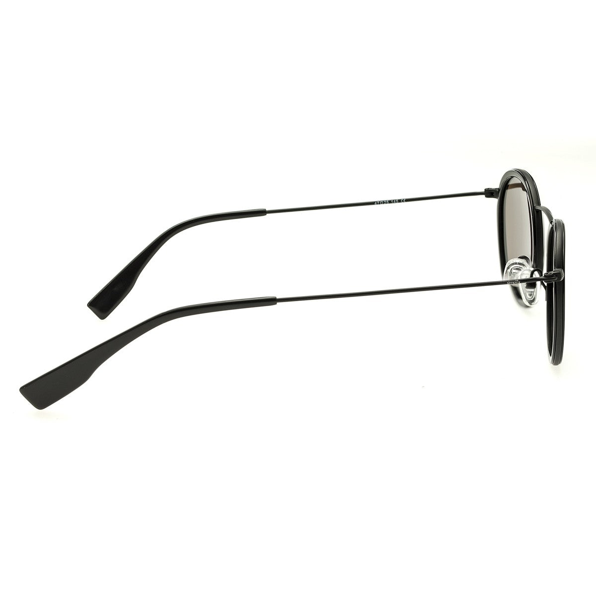 NS1006BFBL PC Black Frame with Black Glass Lens Sunglasses