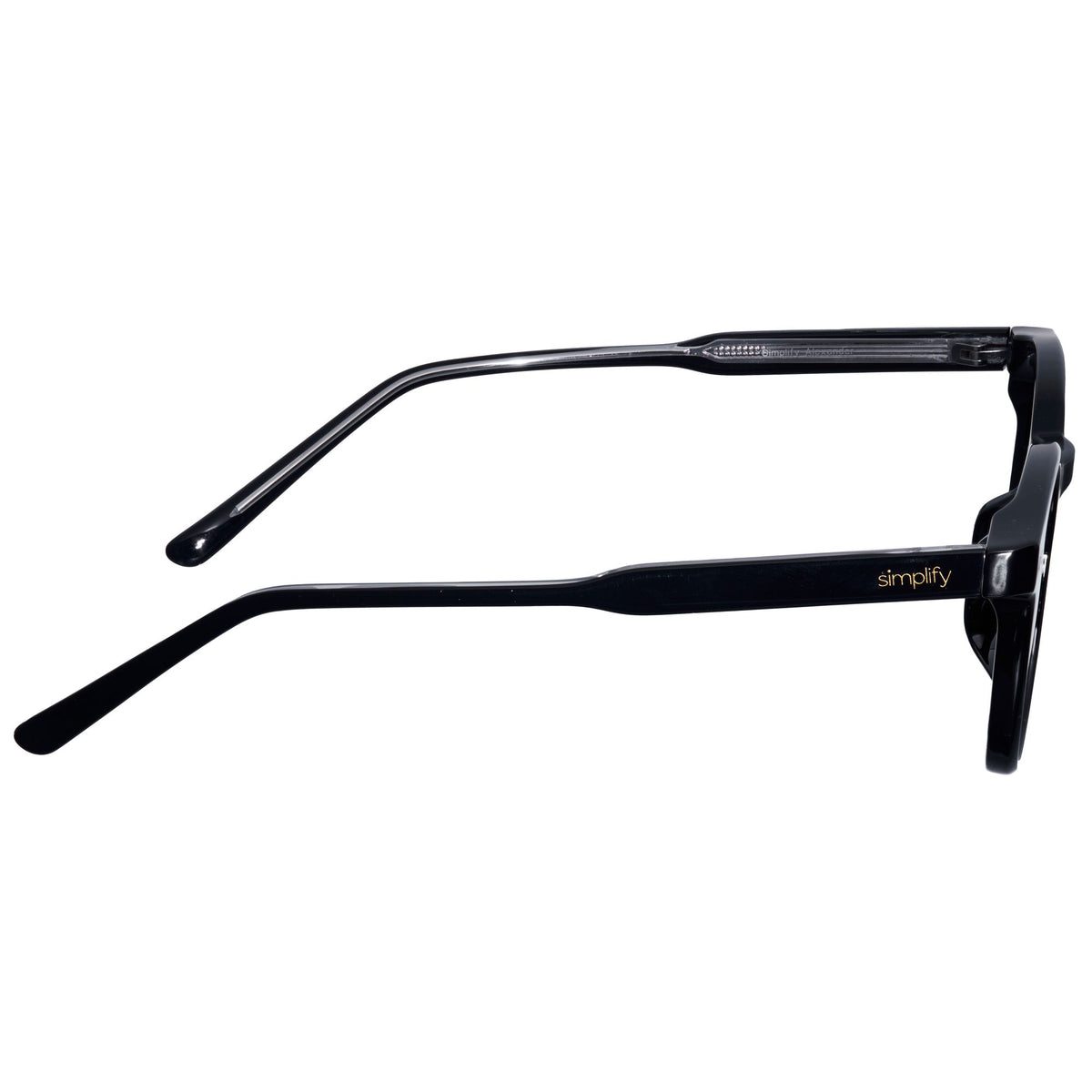 Simplify Alexander Unisex Sunglasses Black Frame Black Lens SSU126