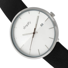 Load image into Gallery viewer, Simplify The 6400 Leather-Band Watch w/Date - Silver - SIM6401
