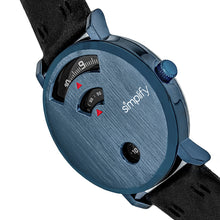 Load image into Gallery viewer, Simplify The 7000 Leather-Band Watch - Blue/Black - SIM7006