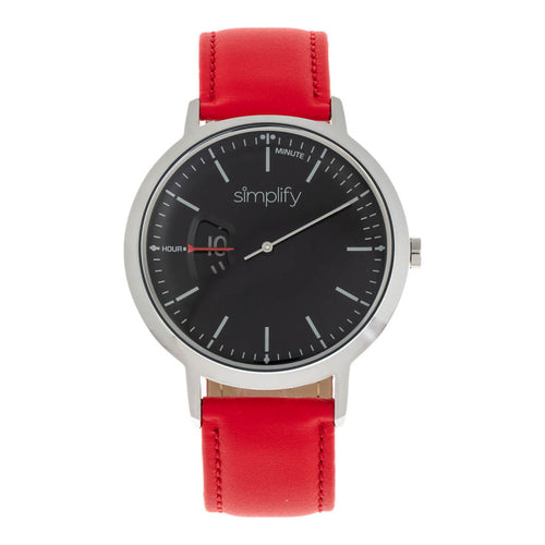 Simplify The 6500 Leather-Band Watch - SIM6503