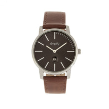Load image into Gallery viewer, Simplify The 4700 Leather-Band Watch w/Date - Silver/Brown - SIM4703