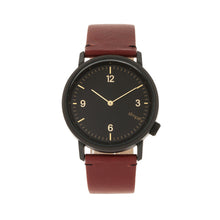 Load image into Gallery viewer, Simplify The 5500 Leather-Band Watch - Black/Maroon - SIM5503

