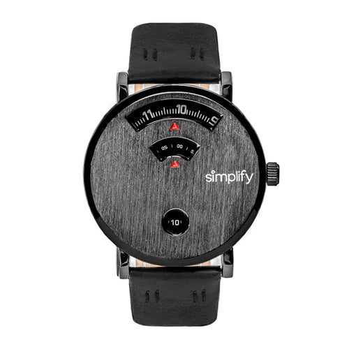 Simplify The 7000 Leather-Band Watch - SIM7004