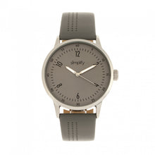 Load image into Gallery viewer, Simplify The 5700 Leather-Band Watch - Grey - SIM5703
