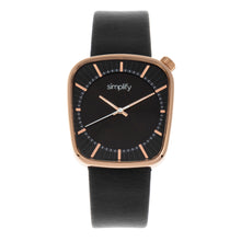 Load image into Gallery viewer, Simplify The 6800 Leather-Band Watch - Rose Gold/Black - SIM6803
