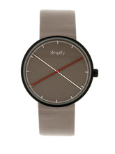 Load image into Gallery viewer, Simplify The 4100 Leather-Band Watch - Black/Grey - SIM4102
