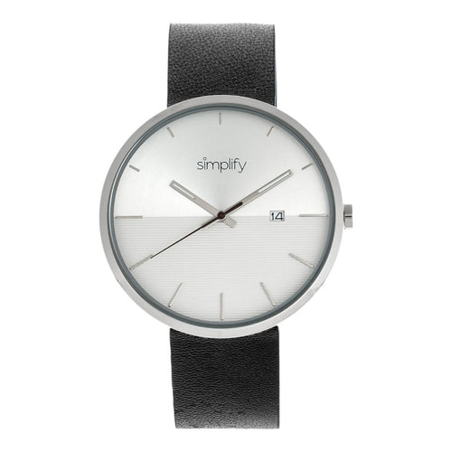 Simplify The 6400 Leather-Band Watch w/Date - SIM6401