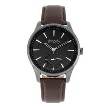 Load image into Gallery viewer, Simplify The 6600 Series Leather-Band Watch - Brown/Black - SIM6603
