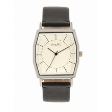 Load image into Gallery viewer, Simplify The 5400 Leather-Band Watch - Silver/Black  - SIM5401
