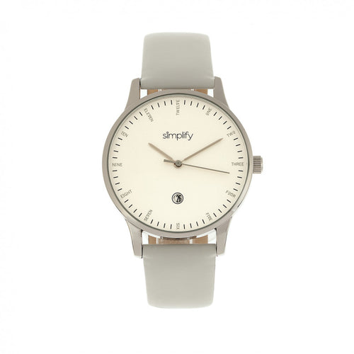 Simplify The 4300 Leather-Band Watch w/Date - SIM4303