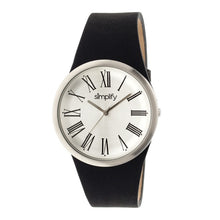 Load image into Gallery viewer, Simplify The 2000 Leather-Band Unisex Watch - Silver - SIM2001
