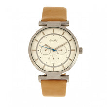 Load image into Gallery viewer, Simplify The 4800 Leather-Band Watch w/Day/Date - Khaki/Silver - SIM4805