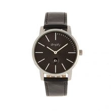 Load image into Gallery viewer, Simplify The 4700 Leather-Band Watch w/Date - Black - SIM4702