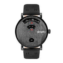 Load image into Gallery viewer, Simplify The 7000 Leather-Band Watch - Black - SIM7004