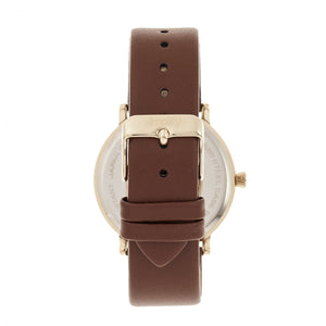 Simplify The 6200 Leather-Strap Watch - White/Brown - SIM6203