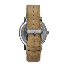 Load image into Gallery viewer, Simplify The 7000 Leather-Band Watch - Gunmetal/Brown - SIM7005
