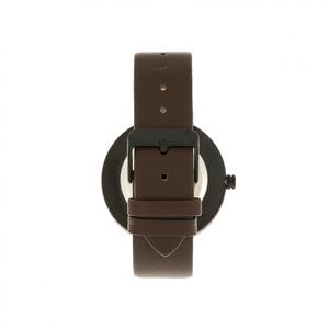 Simplify The 3900 Leather-Band Watch w/ Date - Dark Brown - SIM3906