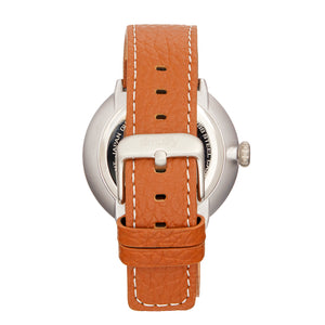 Simplify The 7100 Leather-Band Watch w/Date - Brown/Silver - SIM7102