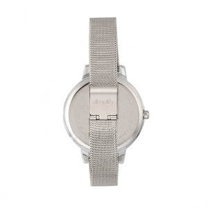Simplify The 5800 Mesh Bracelet Watch - Silver - SIM5801