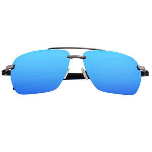 Simplify Lennox Polarized Sunglasses - Gunmetal/Blue - SSU119-BL