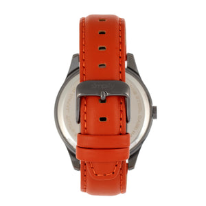 Simplify The 6600 Series Leather-Band Watch - Orange/Black - SIM6605
