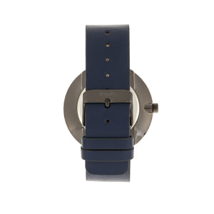 Simplify The 4500 Leather-Band Watch - Gunmetal/Navy - SIM4505