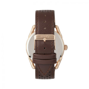 Simplify The 5900 Leather-Band Watch - Rose Gold/Brown - SIM5904