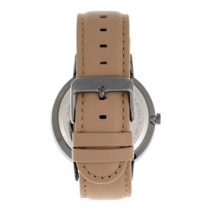 Simplify The 6500 Leather-Band Watch - Beige/Black  - SIM6505