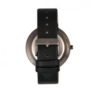 Simplify The 6000 Strap Watch - Gunmetal/Black - SIM6003