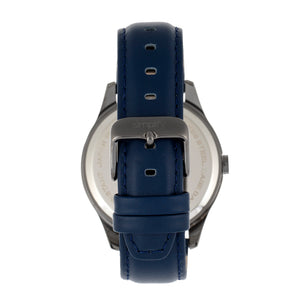 Simplify The 6600 Series Leather-Band Watch - Blue/Black - SIM6606