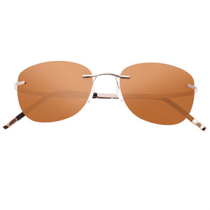 Simplify Matthias Polarized Sunglasses - Rose Gold/Brown - SSU112-RG