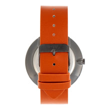 Load image into Gallery viewer, Simplify The 6400 Leather-Band Watch w/Date - Gunmetal/Orange - SIM6405
