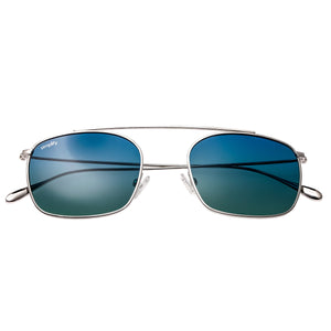 Simplify Collins Polarized Sunglasses - Silver/Blue-Green - SSU104-SR
