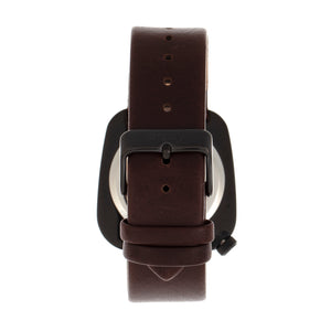 Simplify The 6800 Leather-Band Watch - Black/Brown - SIM6805