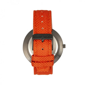 Simplify The 6100 Canvas-Overlaid Strap Watch w/ Day/Date - Orange - SIM6106