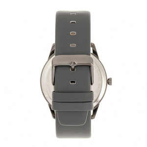 Simplify The 6300 Leather-Band Watch - Charcoal - SIM6306