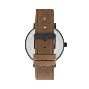 Simplify The 2900 Leather-Band Watch - Black/Brown - SIM2905