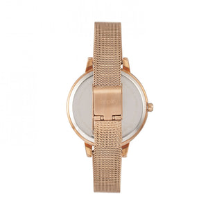 Simplify The 5800 Mesh Bracelet Watch - Rose Gold/White - SIM5805