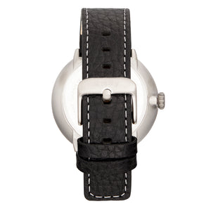 Simplify The 7100 Leather-Band Watch w/Date - Black - SIM7103