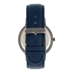 Simplify The 6500 Leather-Band Watch - Blue/Black  - SIM6507