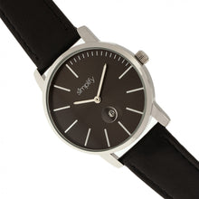 Load image into Gallery viewer, Simplify The 4700 Leather-Band Watch w/Date - Black - SIM4702
