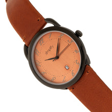 Load image into Gallery viewer, Simplify The 4900 Leather-Band Watch w/Date - Black/Orange - SIM4905
