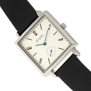 Simplify The 5000 Leather-Band Watch - Black/White - SIM5001