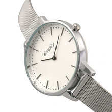 Load image into Gallery viewer, Simplify The 5800 Mesh Bracelet Watch - Silver - SIM5801
