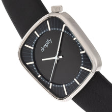 Load image into Gallery viewer, Simplify The 6800 Leather-Band Watch - Silver/Black - SIM6802
