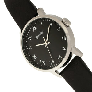 Simplify The 4200 Leather-Band Watch - Black - SIM4202