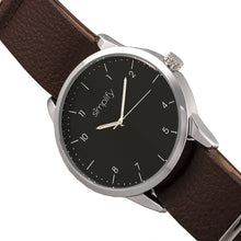 Load image into Gallery viewer, Simplify The 5600 Leather-Band Watch - Black/Brown - SIM5603
