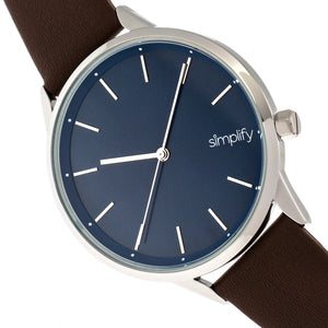 Simplify The 6700 Series Strap Watch - Brown/Silver - SIM6704